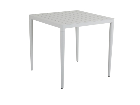 Brafab Bigby Diningtisch Aluminium 76x76cm, hellgrau