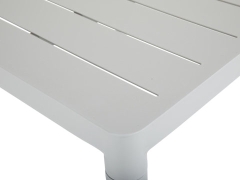 Brafab Bigby Diningtisch Aluminium 76x76cm, hellgrau