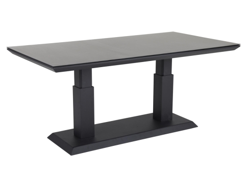 Brafab Heis Loungetisch Aluminium schwarz, 150x79cm, h�henverstellbar 48-68cm