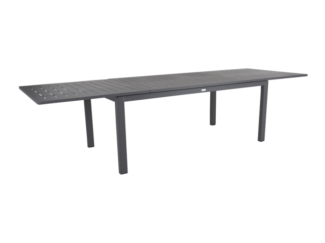 Brafab Lomma Ausziehtisch Aluminium anthrazit 194-312x100cm