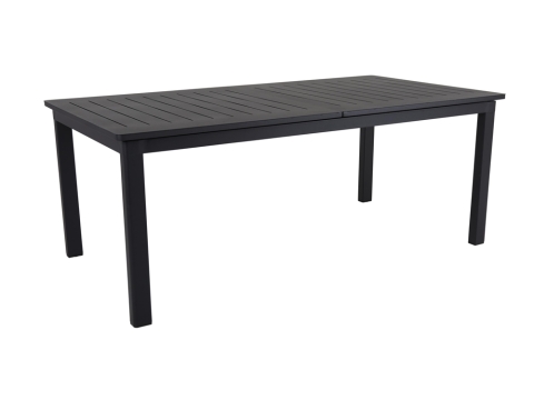 Brafab Lomma Ausziehtisch Aluminium schwarz 194-312x100cm