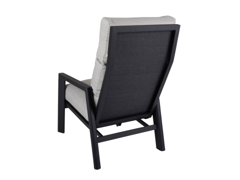 Brafab Slide Positionsstuhl, Aluminium schwarz, verstellbares R�ckenteil