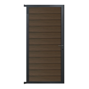 Elephant Mix and Match Zauntor anthrazit 90x175cm, Bausatz Füllung WPC-ipe co-extrudiert Elephant Mix and Match Zauntor anthrazit 90x175cm, Bausatz Füllung WPC-ipe co-extrudiert