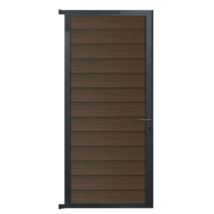 Elephant Mix and Match Zauntor anthrazit 90x189cm, Bausatz Füllung WPC-ipe co-extrudiert Elephant Mix and Match Zauntor anthrazit 90x189cm, Bausatz Füllung WPC-ipe co-extrudiert