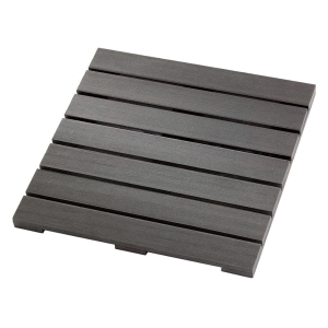 Terrassenfliese Anthrazit WPC 50x50 cm glatt