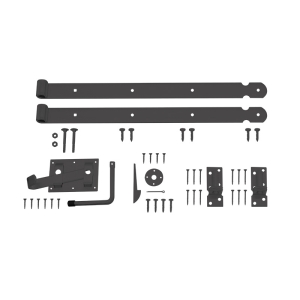 Torbeschlag Schwarz pulverbeschichtet f&uuml;r Elephant Industriell Vorgartentore