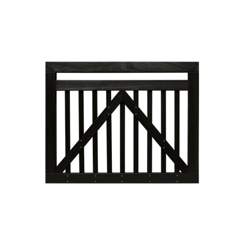 Elephant Industriell Vorgartentor Bangkirai schwarz gef�rbt 100x80cm ohne Beschlag