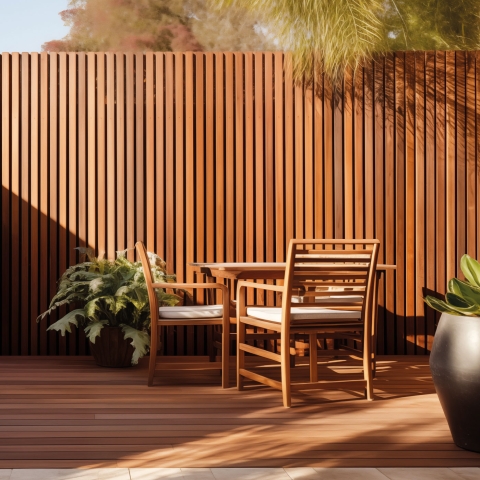 Elephant Fassadenpaneel Hartholz Stripes Black 55x236cm