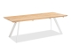 Niehoff Valetta Tisch 220x95cm Teak recycelt, Gestell Aluminium Ivory