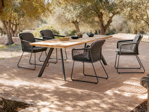 Niehoff Kubu-Valletta Gartenm�bel-Set, Dining, 5-teilig