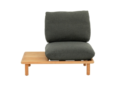 Apple Bee Sling Loungesessel Ablage rechts Teakholz Grau 108cm Apple Bee Sling Loungesessel Ablage rechts Teakholz Grau 108cm