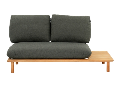 Apple Bee Sling 2-Sitzer Sofa Ablage links ca. 175cm Teakholz Grau Apple Bee Sling 2-Sitzer Sofa Ablage links ca. 175cm Teakholz Grau