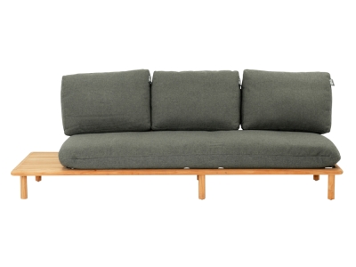 Apple Bee Sling 3-Sitzer Sofa Ablage rechts ca. 242cm Teakholz Grau Apple Bee Sling 3-Sitzer Sofa Ablage rechts ca. 242cm Teakholz Grau