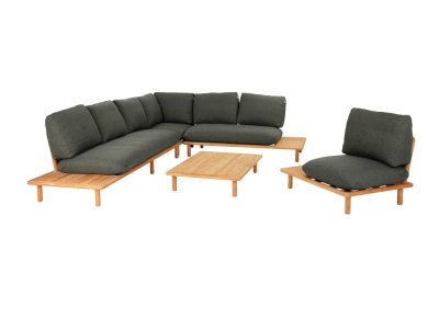 Apple Bee Sling Lounge-Set 1 aus Teakholz ca. 327x260cm Apple Bee Sling Lounge-Set 1 aus Teakholz ca. 327x260cm