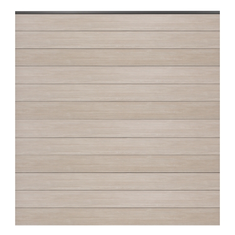 GroJa BasicLine Steckzaun-Set schmal Sheffield Oak DB703 180x180cm