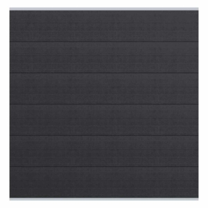 Elephant Steckzaun Set Mix and Match 180x174cm WPC Anthrazit co-extrudiert breit Leisten Silber Elephant Steckzaun Set Mix and Match 180x174cm WPC Anthrazit co-extrudiert breit Leisten Silber