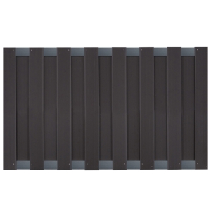Groja WPC Fertigzaun 180x90cm gerillt anthrazit - anthrazit-DB703 Groja WPC Fertigzaun 180x90cm gerillt anthrazit - anthrazit-DB703