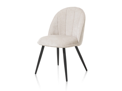 Habufa Aron Stuhl Flachgewebe Vulcano, Creme