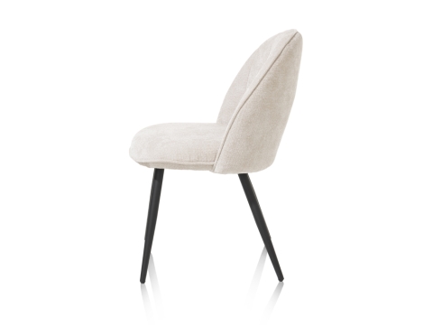 Habufa Aron Stuhl Flachgewebe Vulcano, Creme