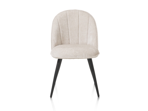 Habufa Aron Stuhl Flachgewebe Vulcano, Creme