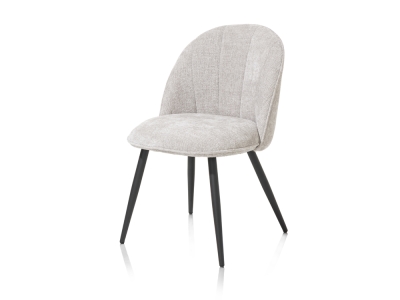 Habufa Aron Stuhl Flachgewebe Vulcano, Kiesel