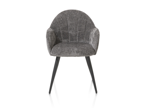 Habufa Aron Armlehnstuhl Flachgewebe, Vulcano Anthrazit