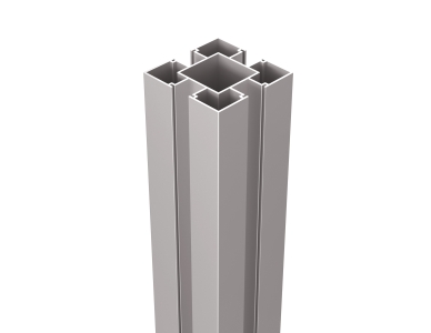 Aluminiumpfosten Typ B 9x9x200 cm, Grau