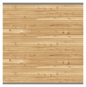 Osmo Juel A Zeder naturbelassen Steckzaun ca. 175x179 cm, Leiste Grau