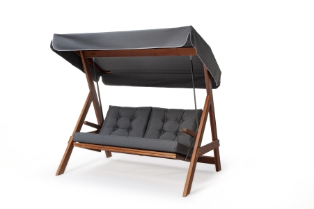 Pemode Hollywoodschaukel Paris 2000 Anthrazit B:194 x T:123 x H:180 cm