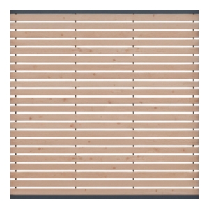 Sichtschutzzaun Nizza L&auml;rche-Douglasie 180x180 Bausatz (4-teilig)