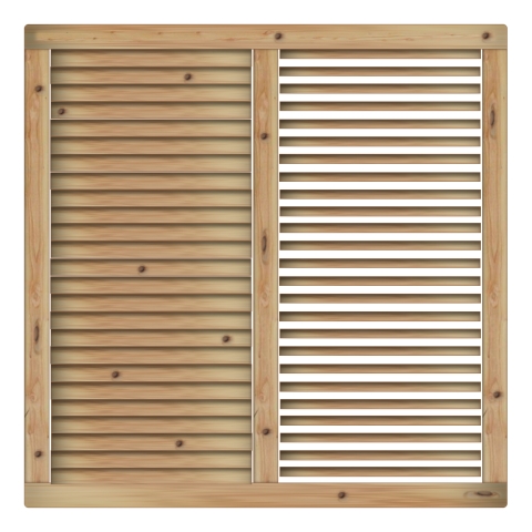 Jalousiezaun Limone L�rche-Douglasie 180x180cm