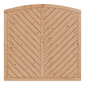 Sichtschutzzaun Lyon L&auml;rche-Douglasie 165-180-165cm