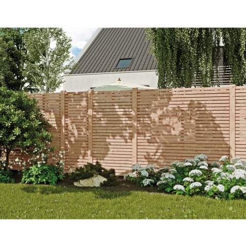 Sichtschutzzaun Rhombus L�rche-Douglasie, 28 Leisten 60x180cm