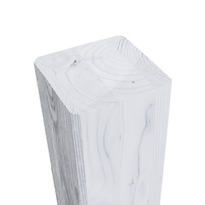 Zaunpfosten Fichte Grauwei&szlig; 9x9x210cm Kopf abgeschr&auml;gt