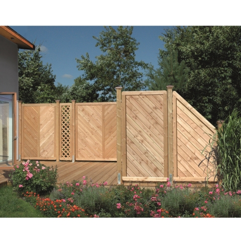 Sichtschutzzaun Lugano L�rche-Douglasie 180x180cm
