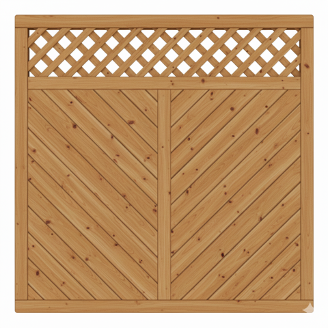Sichtschutzzaun Lugano L�rche-Douglasie 180x180cm mit Rankgitter