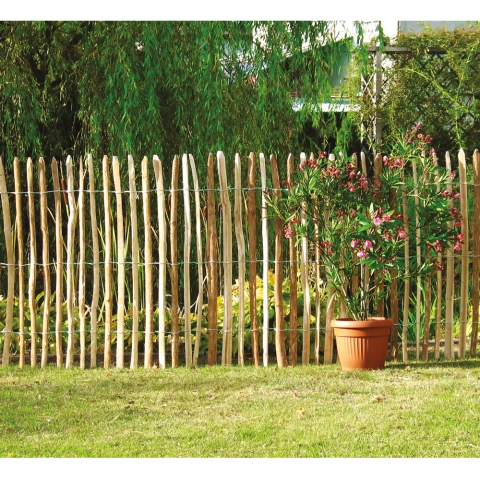 Rustik-Rollzaun Haselnuss 500x150cm