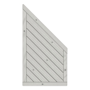 Sichtschutzzaun Lyon Fichte farbbehandelt Grau 90-165-80cm Abschlußelement Sichtschutzzaun Lyon Fichte farbbehandelt Grau 90-165-80cm Abschlußelement