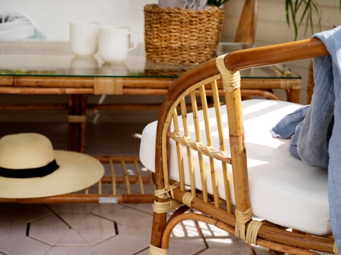 Brafab Astrakan Gartenm�bel Set, 4-teilgig aus Naturrattan