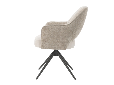 Habufa Brad Armlehnstuhl drehbar, Calabria Champagne-Creme