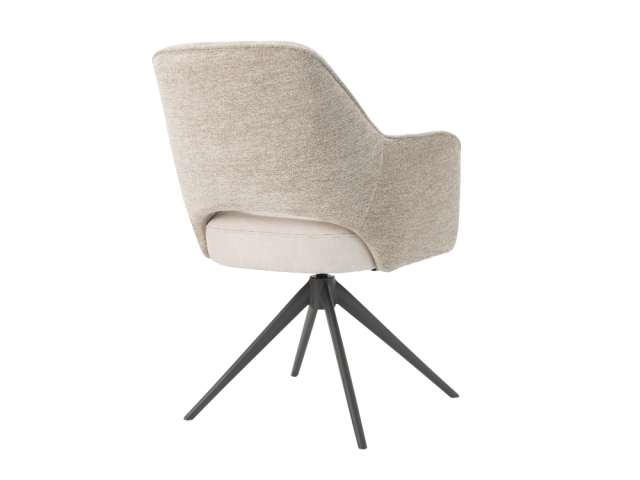 Habufa Brad Armlehnstuhl drehbar, Calabria Champagne-Creme