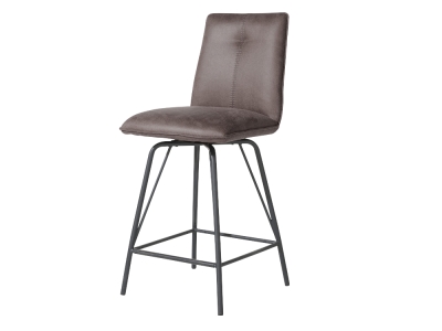 Habufa Bella Barstuhl Microfaser Rocky, Lava