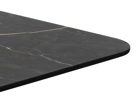 COCO Maison Brest Bistrotisch Marble Onyx Schwarz 75x75cm