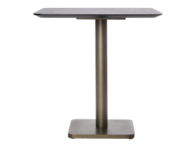 COCO Maison Brest Bistrotisch Marble Light Grey Gold 75x75cm COCO Maison Brest Bistrotisch Marble Light Grey Gold 75x75cm