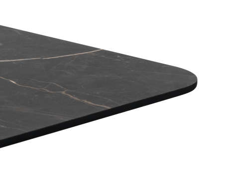 COCO Maison Brest Bartisch Marble Onyx Schwarz 75x75cm