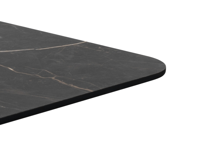 COCO Maison Brest Bartisch Marble Onyx Schwarz 75x75cm