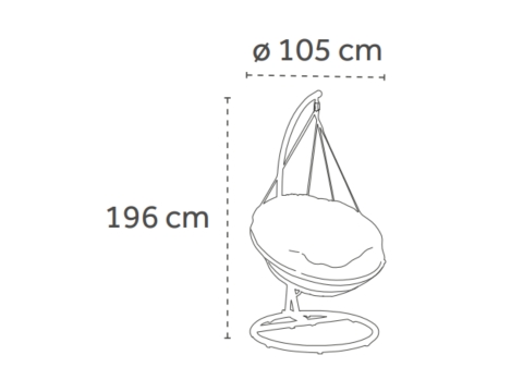 Creador Ovo H�ngesessel inkl. Polster