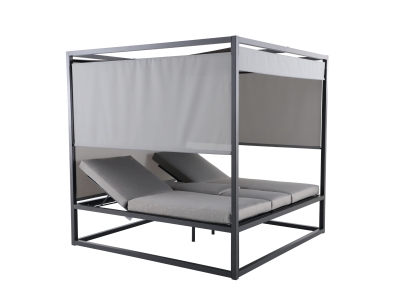 MWH Cubico Daybed Matt Grey 200x200cm inkl. Polster Grau