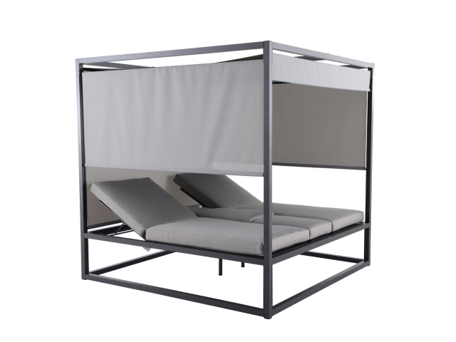 MWH Cubico Daybed Matt Grey 200x200cm inkl. Polster Grau