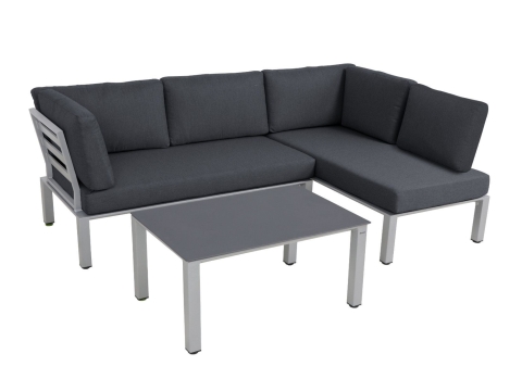MWH Widoo Lounge-Set Silber inkl. Polster